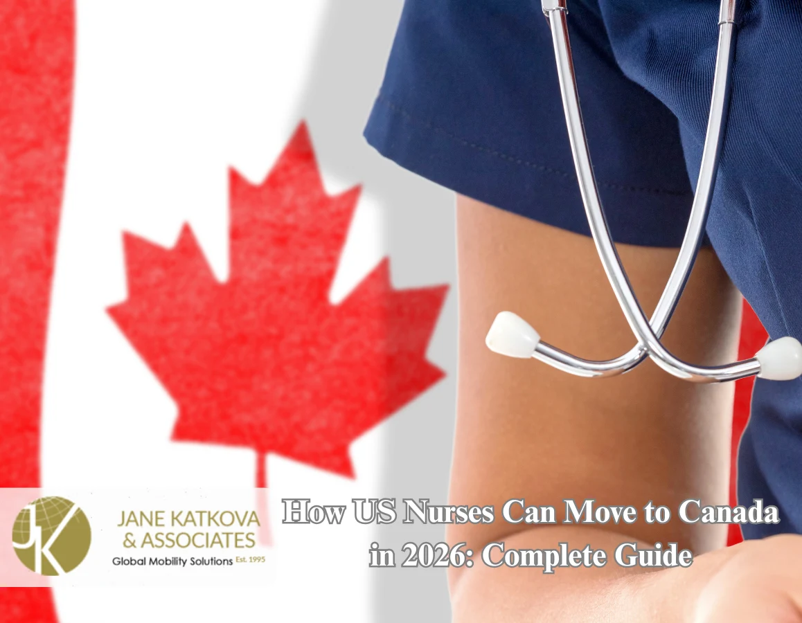 nurse immigration from USA to Canada -flag-female-doctor-with-stethoscope-national-healthcare-system.