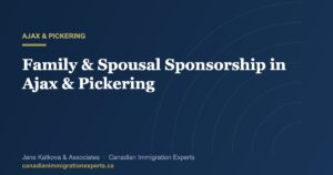 Diverse family reuniting in Ajax and Pickering, Durham Region, with immigration spousal sponsorship consultation help