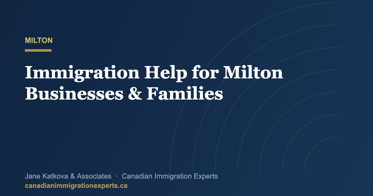 Immigration lawyer advising a Milton, Ontario family and business owner by video consultation